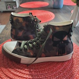 THE PUNISHER CAMEO CONVERSE HIGH TOPS